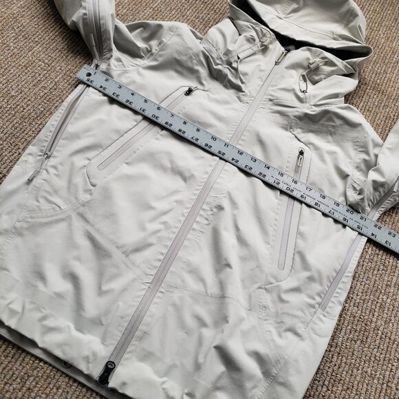 Descente Allterrain Hard Shell Jacket "Creas" Men's Small White - Grey - Picture 6 of 14